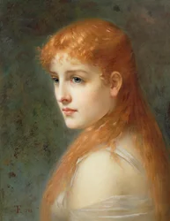 Junges Mädchen mit roten Haaren, 1895